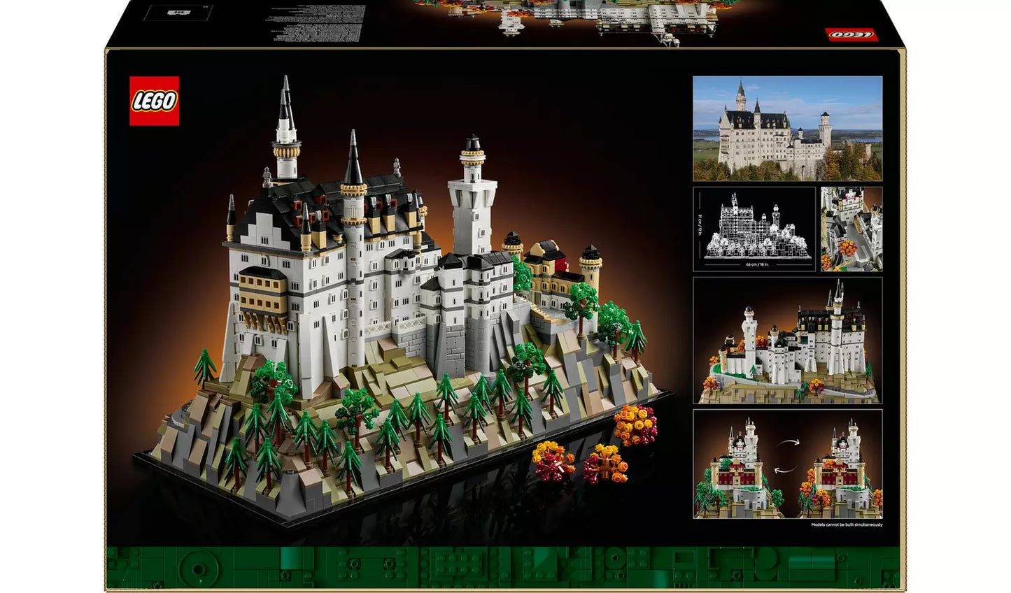 LEGO Architecture Neuschwanstein Castle Set for Adults 21063 | Ages 18+ | New LEGO