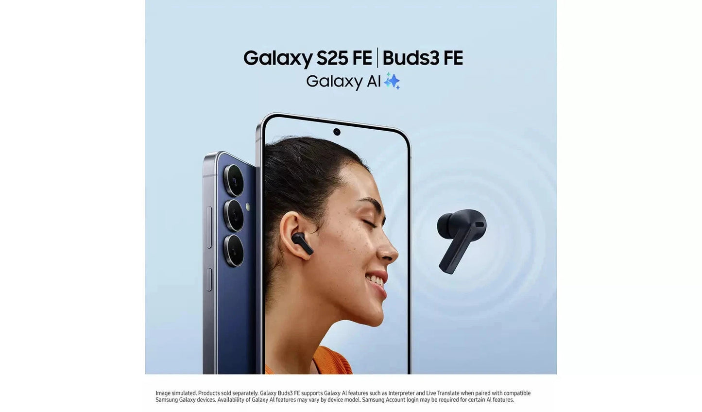 Samsung Galaxy S25 FE 128GB Jet Black – SIM Free AI Mobile (New) Samsung