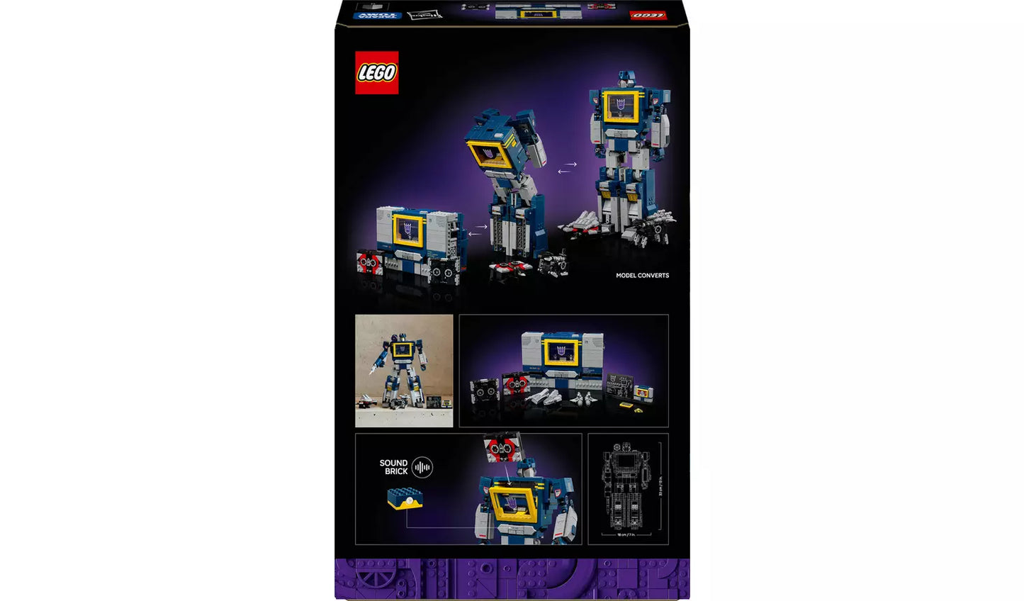LEGO Icons Transformers: Soundwave Set for Adults | Model 10358 | Ages 18+ | New LEGO
