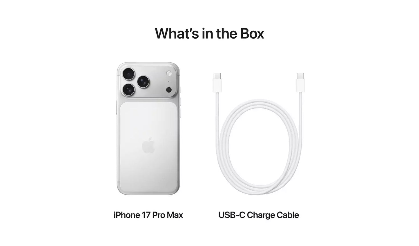SIM Free iPhone 17 Pro Max 5G 256GB – Silver | New AI Smartphone Apple