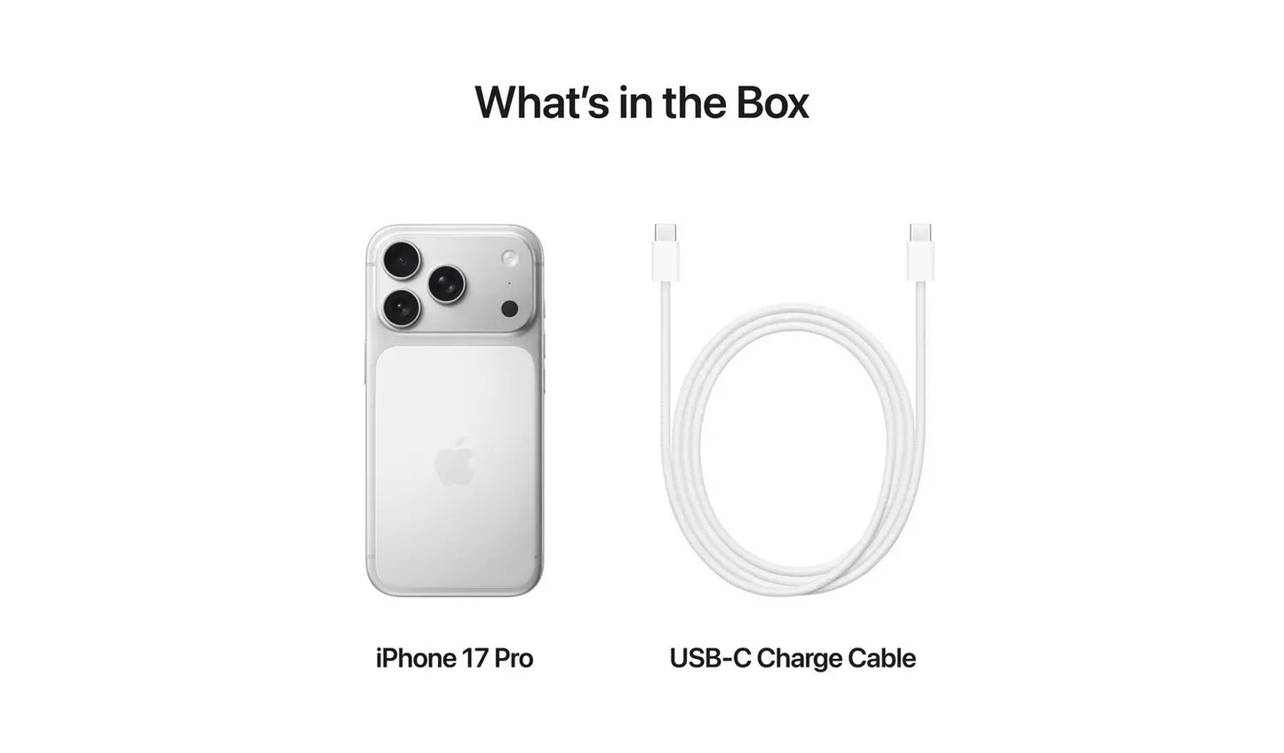 SIM Free iPhone 17 Pro 5G 256GB – Silver | New AI Smartphone Apple