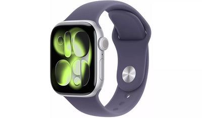 Apple Watch Series 11 GPS 42mm Black Sport Band - S/M (Excellent Condition) Purple Fog Apple