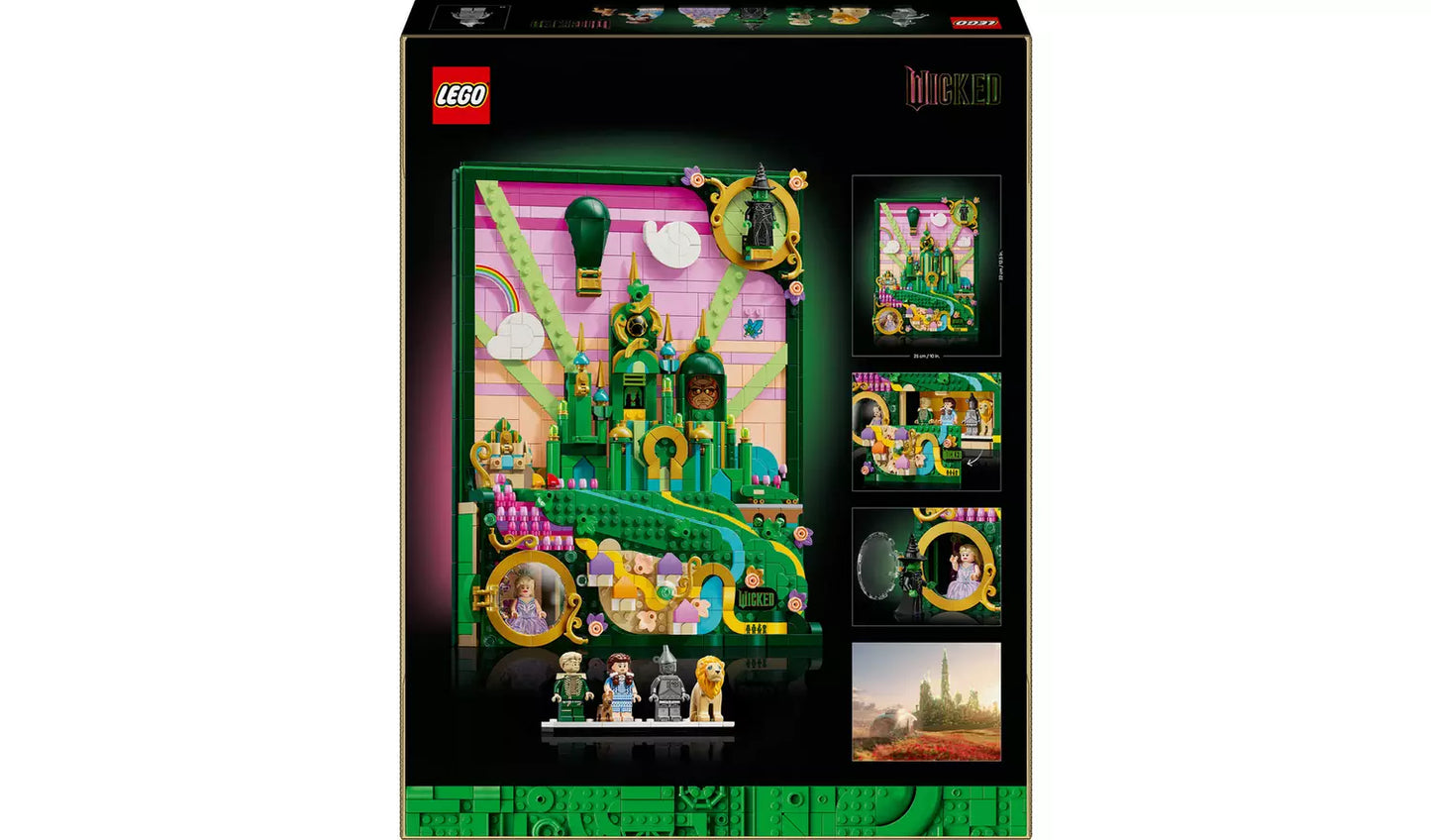 LEGO Wicked Emerald City Wall Art DIY Set for Adults | Ages 18+ | Model 75685 | NEW LEGO