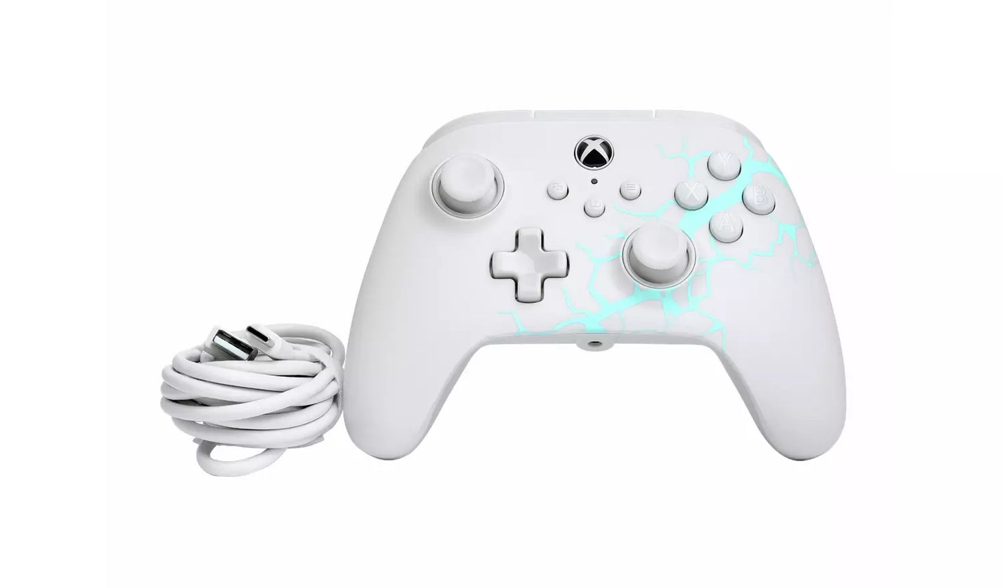 PowerA Advantage Xbox Wired Controller – Ice White (New) PowerA