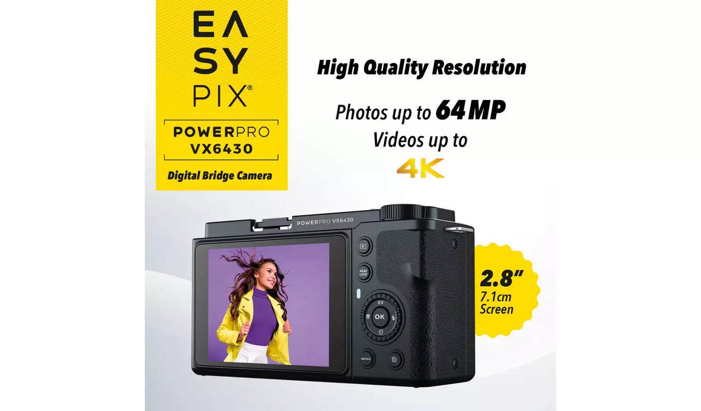 Easypix PowerPro VX6430 64MP Bridge Camera (New) Easypix