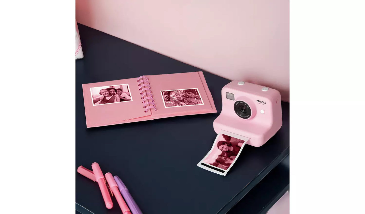 Praktica KP1 Kids Instant Camera – Pink (New) Praktica