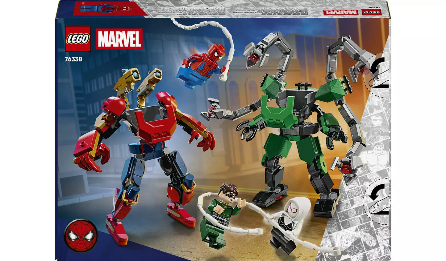 LEGO Marvel Mech Battle: Spider-Man vs. Doc Ock Set | Ages 6+ | Model 76338 | New LEGO