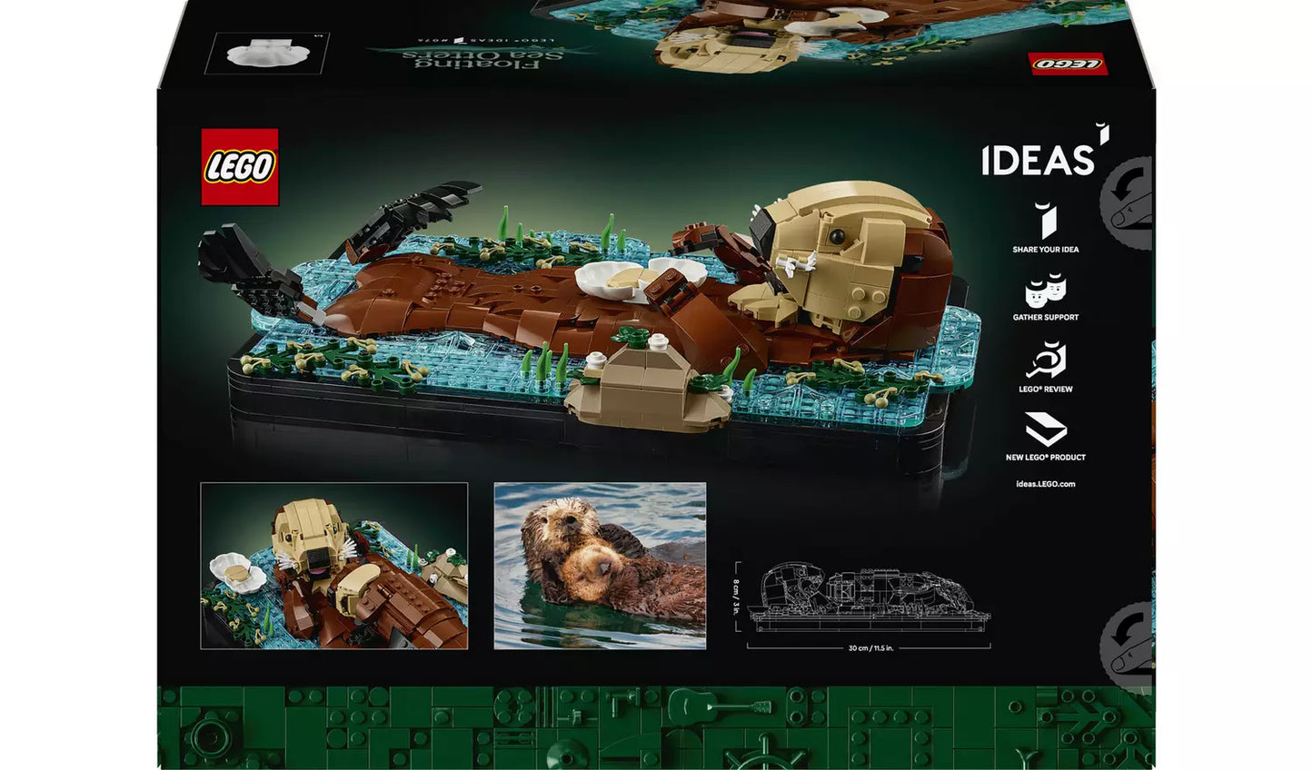 LEGO Ideas Floating Sea Otters Building Set for Adults | Ages 18+ | Model 21366 | NEW LEGO