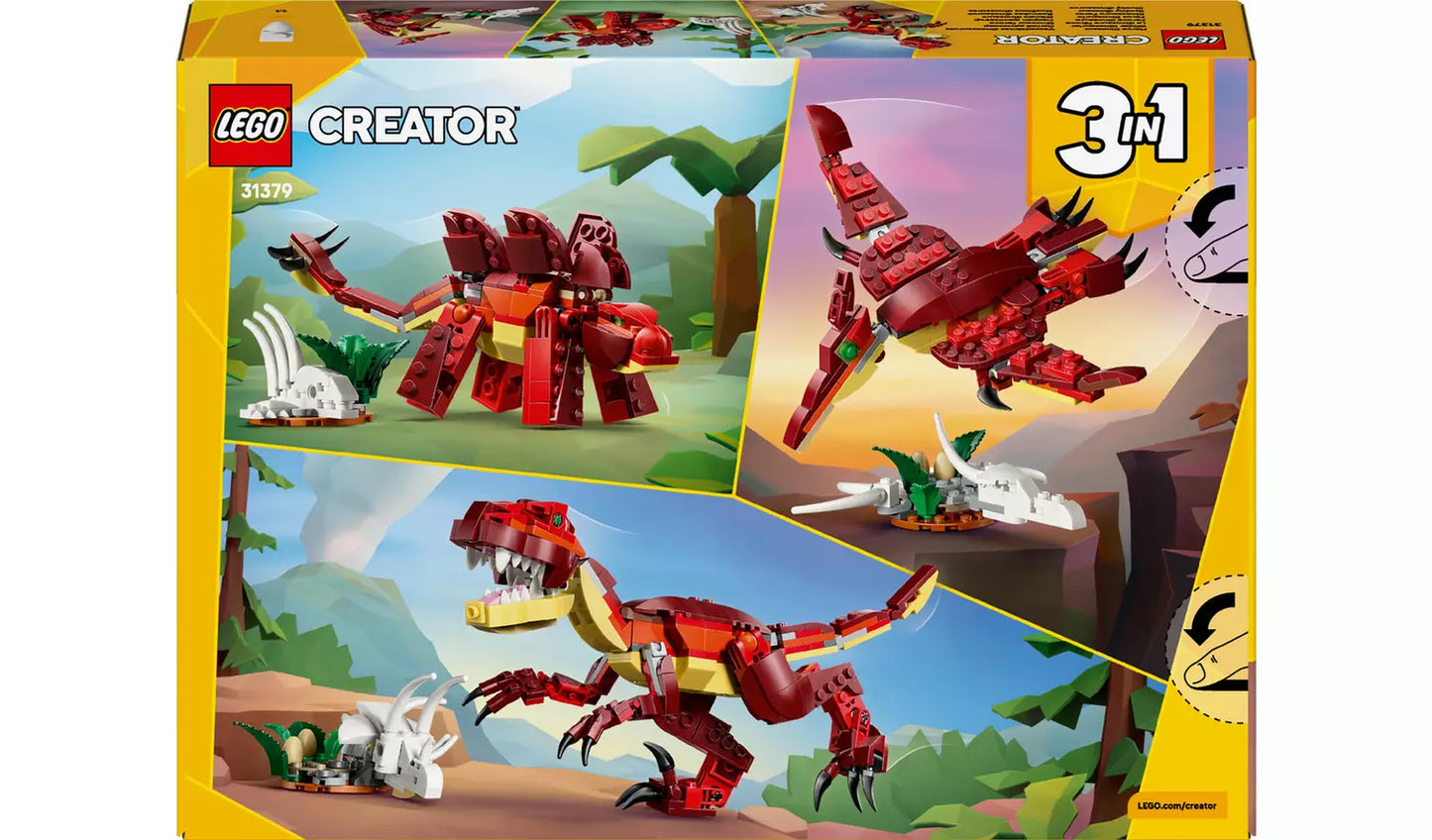 LEGO Creator 3in1 Fierce Dinosaur Figure | Ages 8+ | Model 31379 | New Lego
