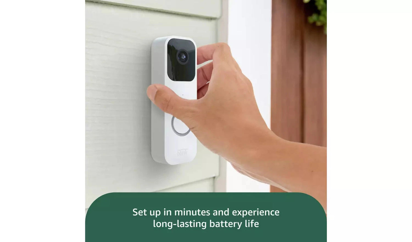 Blink Video Doorbell – White (Wired or Battery Option) Blink