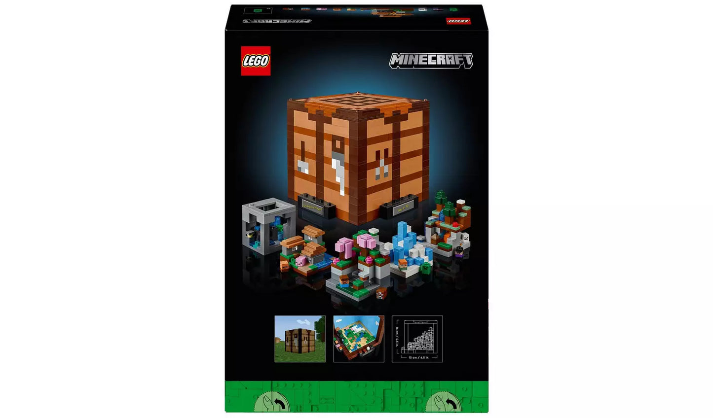 LEGO Minecraft The Crafting Table Model Set for Adults | Ages 18+ | Model 21265 | NEW LEGO