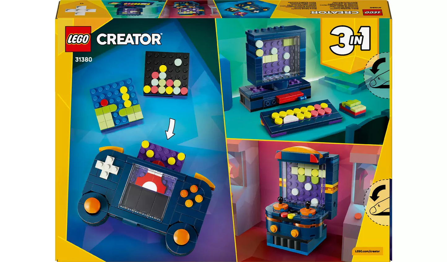 LEGO Creator 3in1 Retro Gaming Console Building Toy | Ages 8+ | Model 31380 | New LEGO