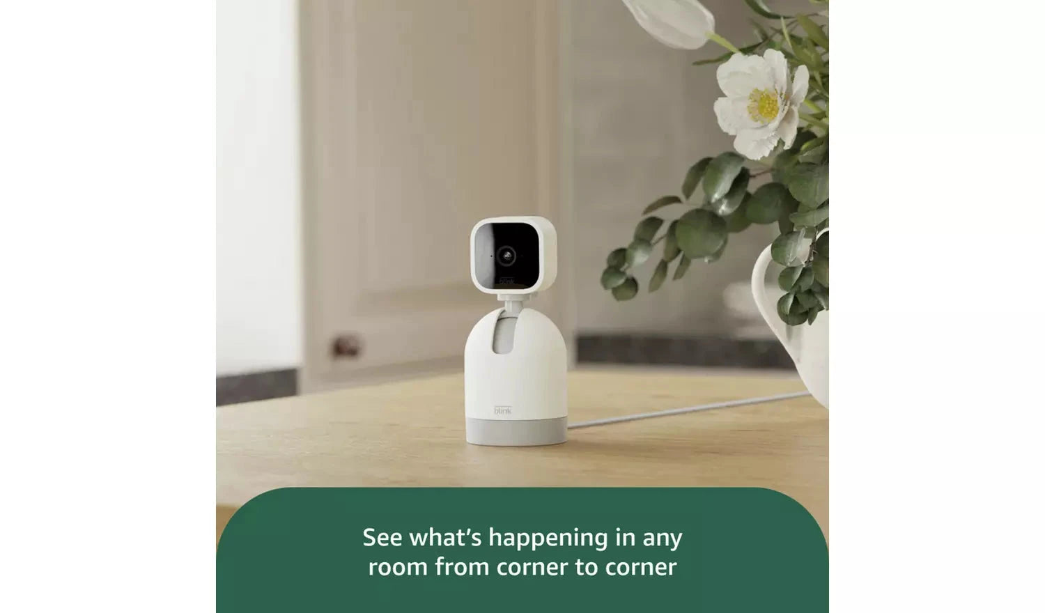 Blink Mini Pan-Tilt Indoor Smart Security Camera (CCTV) Blink