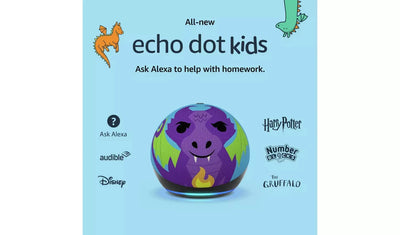 Amazon Echo Dot Kids (5th Gen) Smart Speaker with Alexa – Dragon Edition - Funkifone