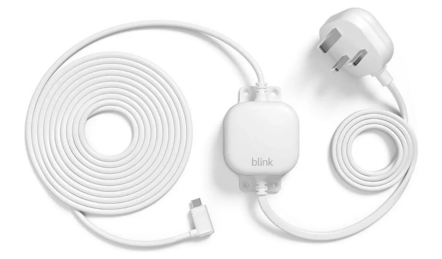 Blink Mini 2 Smart Security Camera + Weather-Resistant Adapter White Blink