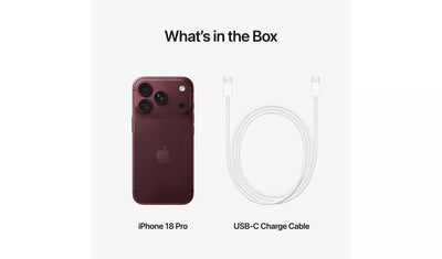 Apple iPhone 18 Pro 256GB SIM Free 5G Smartphone – Burgundy (New)