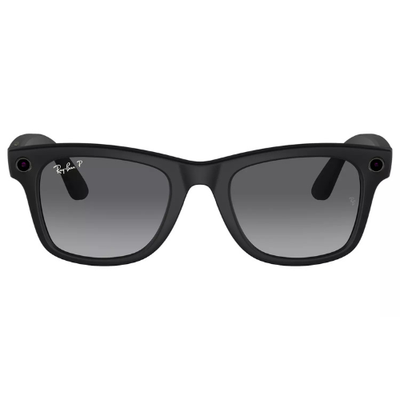 Ray-Ban Meta Wayfarer L Matte Black, Polar Gradient Graphite (New) Meta