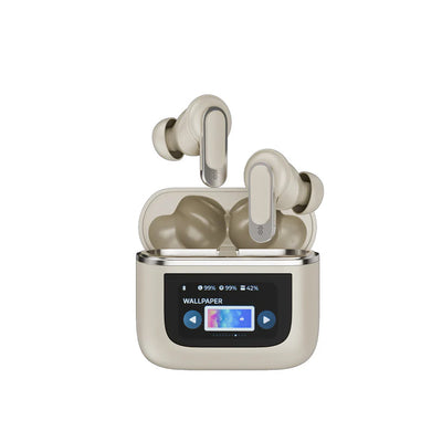 Wireless Smart In-Ear Earbuds with Mic & Noise Cancellation – Black/Gold Gold AFY by Funki Fone