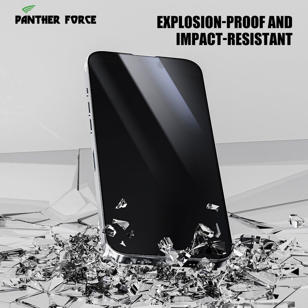 Panther Force Privacy Tempered Glass Screen Protector For All iPhones