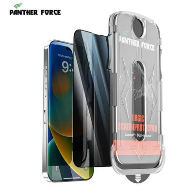 Panther Force 8k Magic Glass Box Screen Protector With Privacy For All iPhones Panther Force