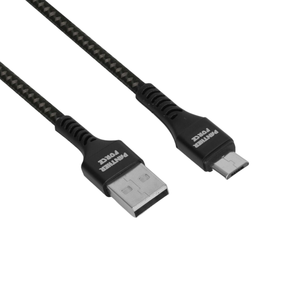 PF11- Panther Force 3A 1M Cable for Micro - Fast Charging and Data Transfer for Micro USB Devices Panther Force