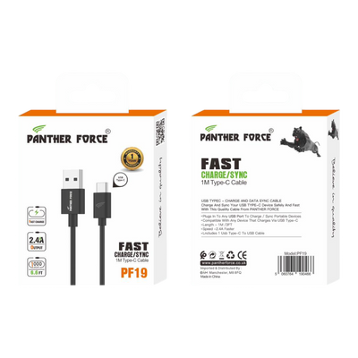 USB To Type-C 1 Meter Fast Charging Cable for Apple Iphone 15 - PF19 Panther Force