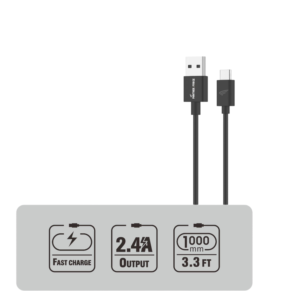 PF19-S- Panther Force Fast Charge/Sync - Seamless Connectivity, Uninterrupted Power Panther Force