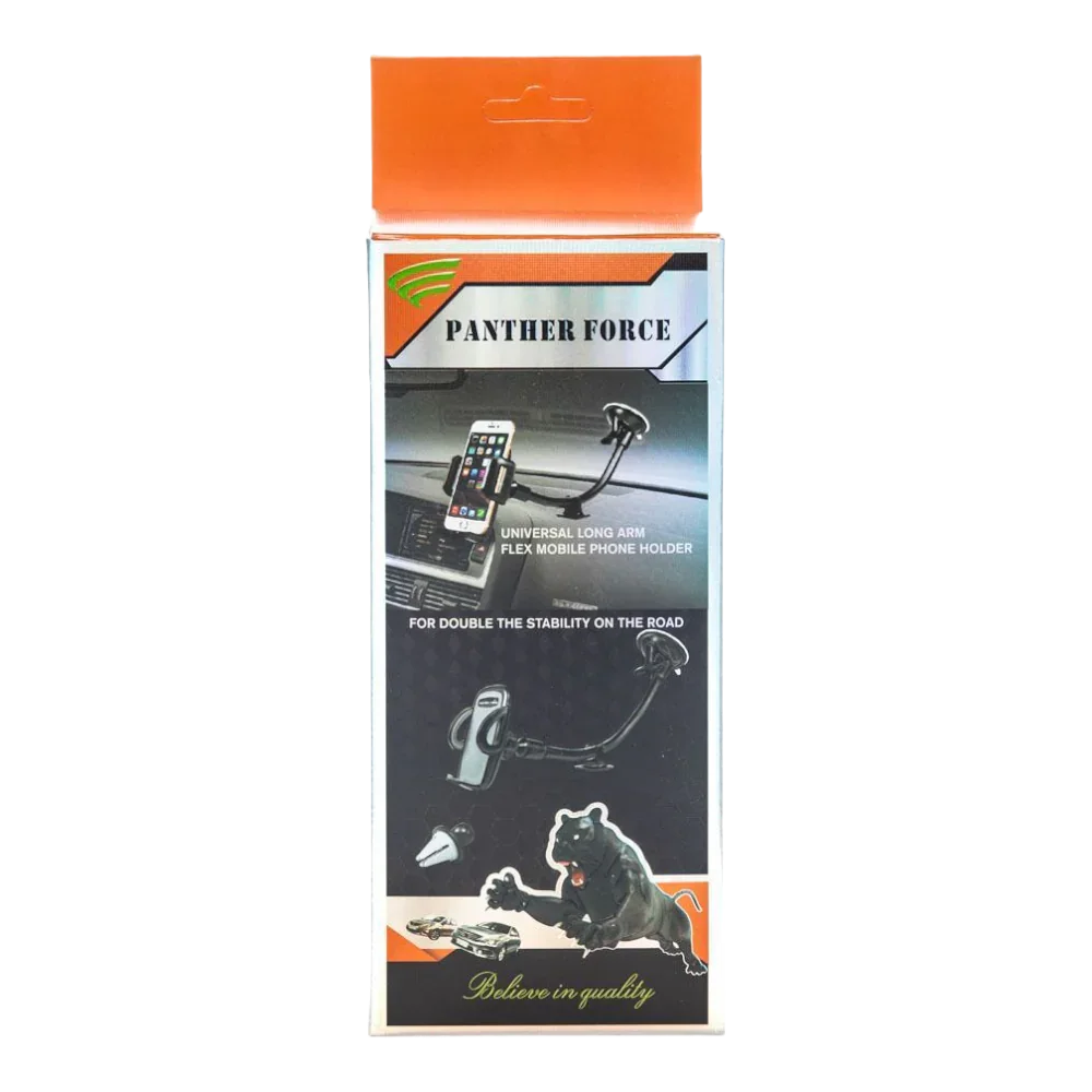 Panther Force Car Holder 360 Degrees Long Neck / Suction And Vent - PF09 Panther Force