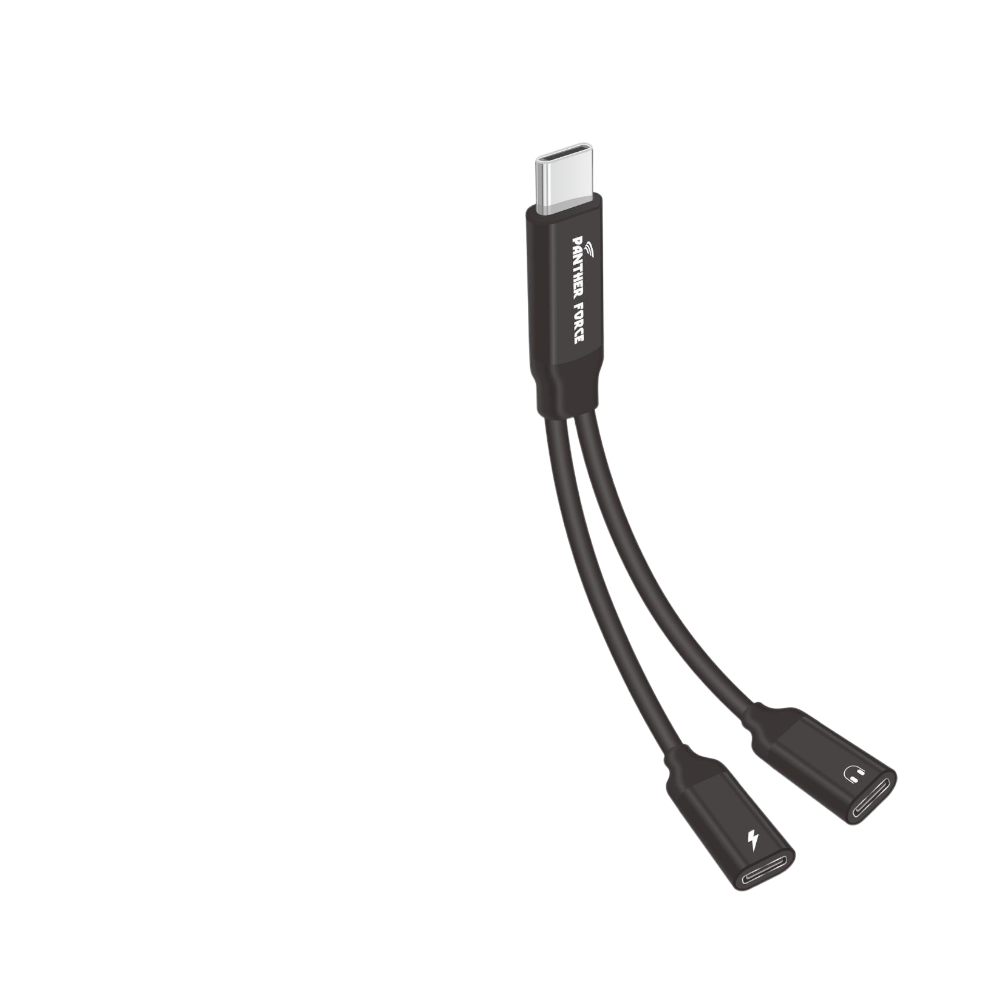 PF122- Panther Force USB-C Adapter - Fast Charging and Data Transfer for Micro USB Devices Panther Force