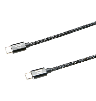 PF61- Panther Force Fast Charge/Sync USB-C to Type-C Cable - Extended Length for Convenient Charging and Syncing of Your Phone Panther Force