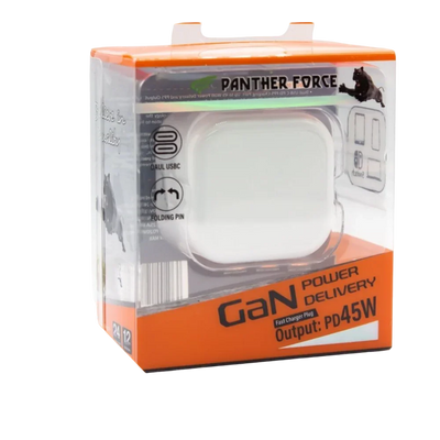 PF199- PANTHER FORCE 45W FOLDING PLUG 2* C PORT Panther Force