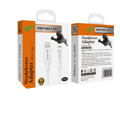 PF204- Panther Force Apple Jack 120mm - Extended Length for Convenient Charging and Syncing of Your Phone Panther Force