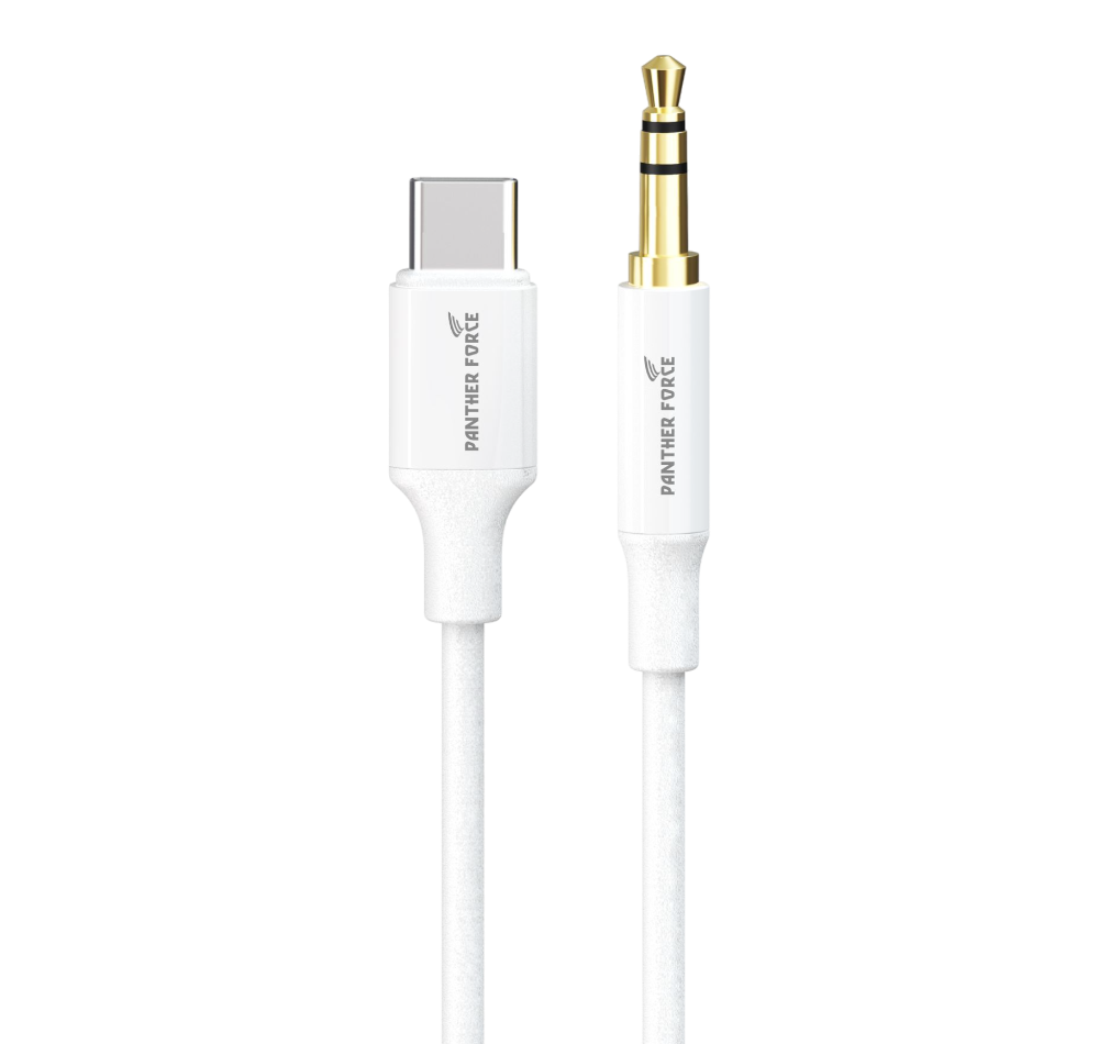 PF205- Panther Force Type-C AUX - Extended Length for Convenient Charging and Syncing of Your Phone Panther Force
