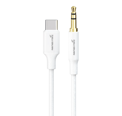PF205- Panther Force Type-C AUX - Extended Length for Convenient Charging and Syncing of Your Phone Panther Force