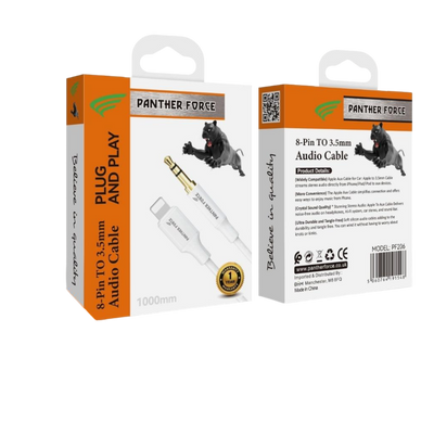 PF206- Panther Force Apple AUX - Fast Charging and Data Transfer for Micro USB Devices Panther Force