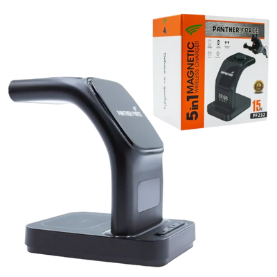 PF232 – Panther Force 3-in-1 Wireless Charger with LED Display Panther Force