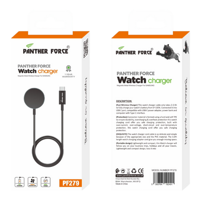 PF279- Panther Force Watch Charger for Samsung - Seamless Connectivity, Uninterrupted Power Panther Force