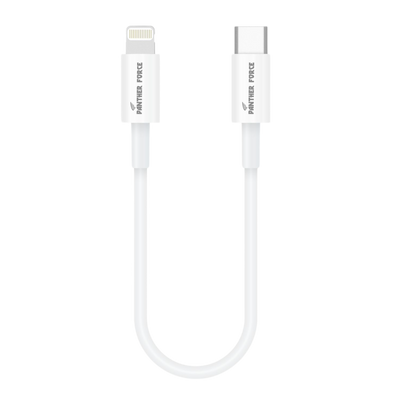 PF286- Panther Force 20cm Data Cable for USB-C to Apple Connector - Extended Length for Convenient Charging and Syncing of Your Phone Panther Force