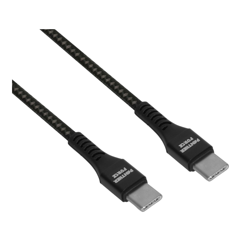 PF45- Panther Force 65W 1M Cable Type-C to Type-C - Extended Length for Convenient Charging and Syncing of Your Phone Panther Force