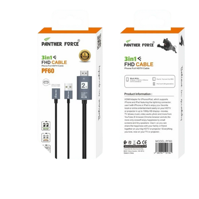 PF60- PANTHER FORCE 3 IN 1 FHD CABLE Panther Force