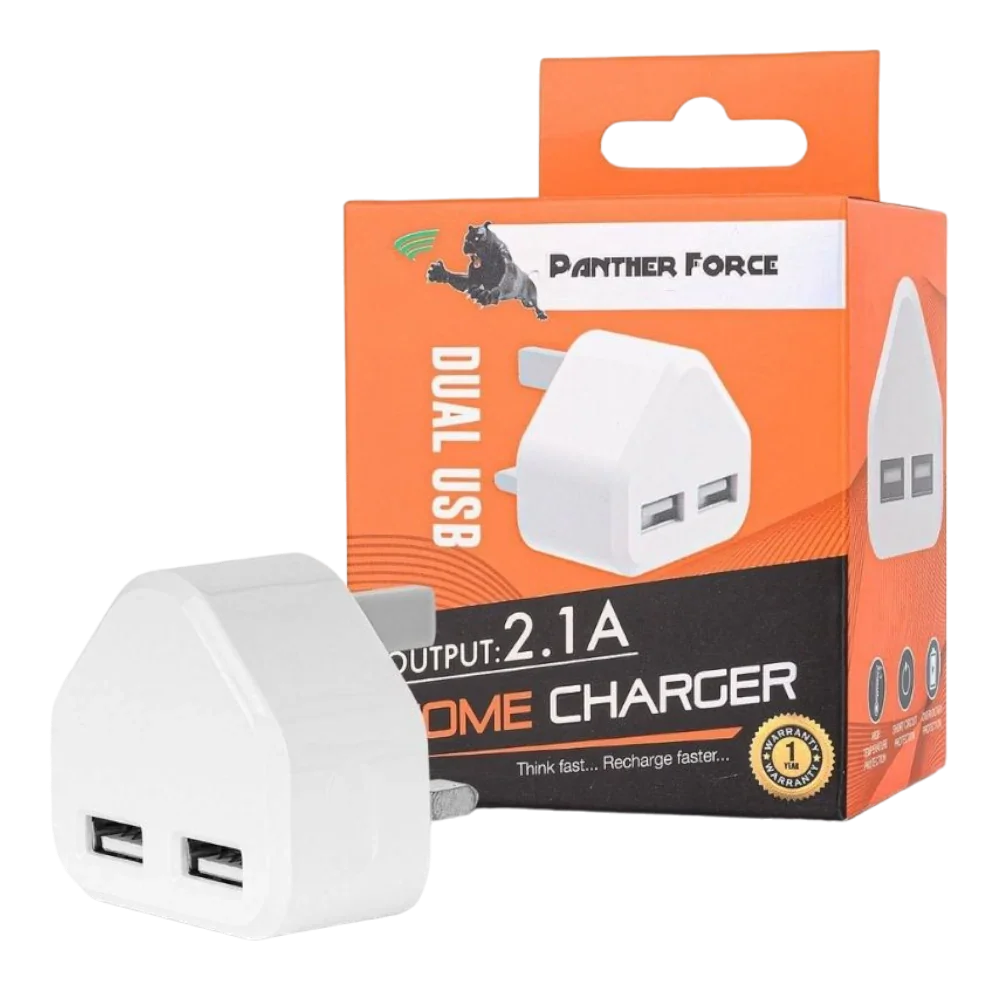 PF73- PANTHER FORCE 2.4AMP DUAL USB PLUG Panther Force