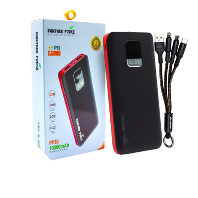 PANTHER FORCE PD3.0 10000MAH POWER BANK- PF80 Panther Force