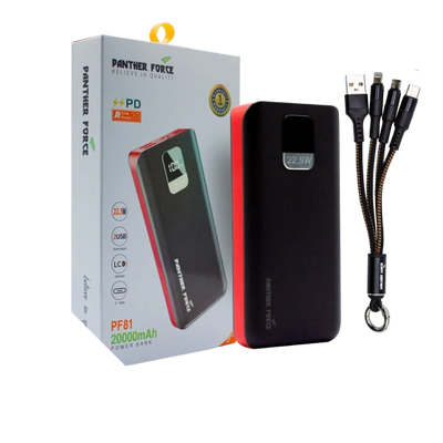 PANTHER FORCE PD3.0 20000MA POWER BANK- PF81 Panther Force