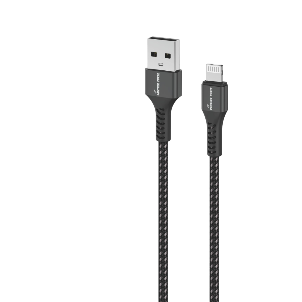 PF37- Panther Force 3A 2M Cable for iPhone - Seamless Connectivity, Uninterrupted Power Panther Force
