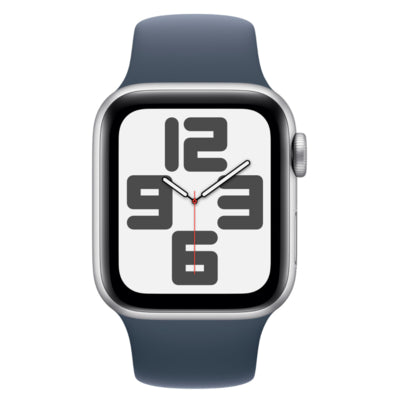 Apple Watch SE 2 GPS 44mm Silver Aluminium - Blue Sport Band - M/L (Pristine Condition) Apple