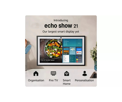 Amazon Echo Show 21 Smart Hub with Fire TV & Alexa – Black Amazon