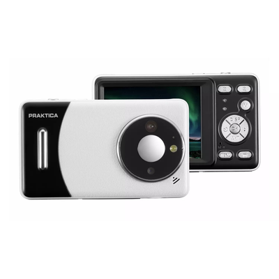 Praktica DZ13 13MP Compact Digital Camera – 18x Zoom, Full HD 1080p, White (New) Praktica