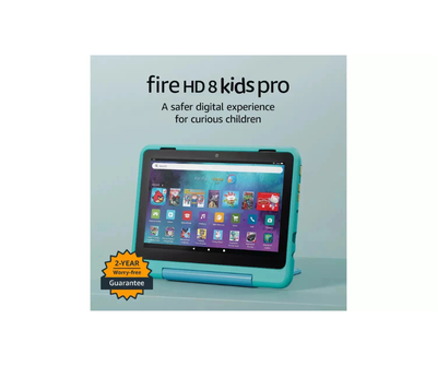 Amazon Fire HD 8 Kids Pro – 8" Tablet, 32GB, Teal – Designed for Ages 6–12, (New) Amazon