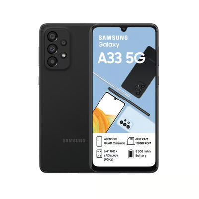 Samsung Galaxy A33 5G 128GB Unlocked Dual SIM Black (Renewed) Samsung