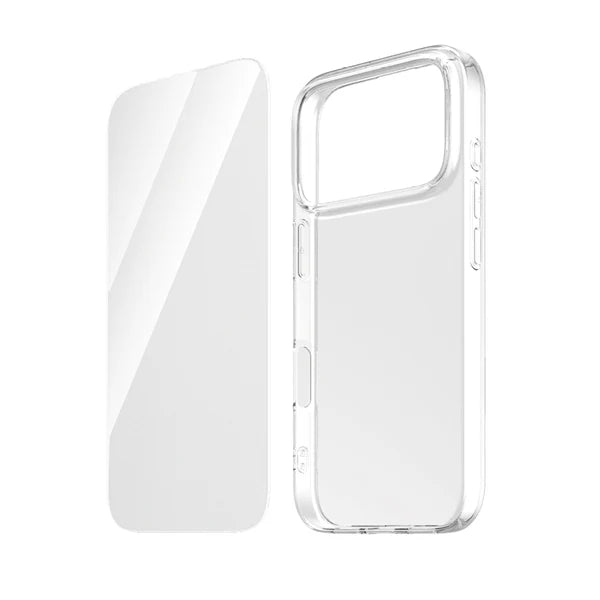 Funki Bundle Clear Case + Tempered Glass for iPhone 17 Pro Funki Fone
